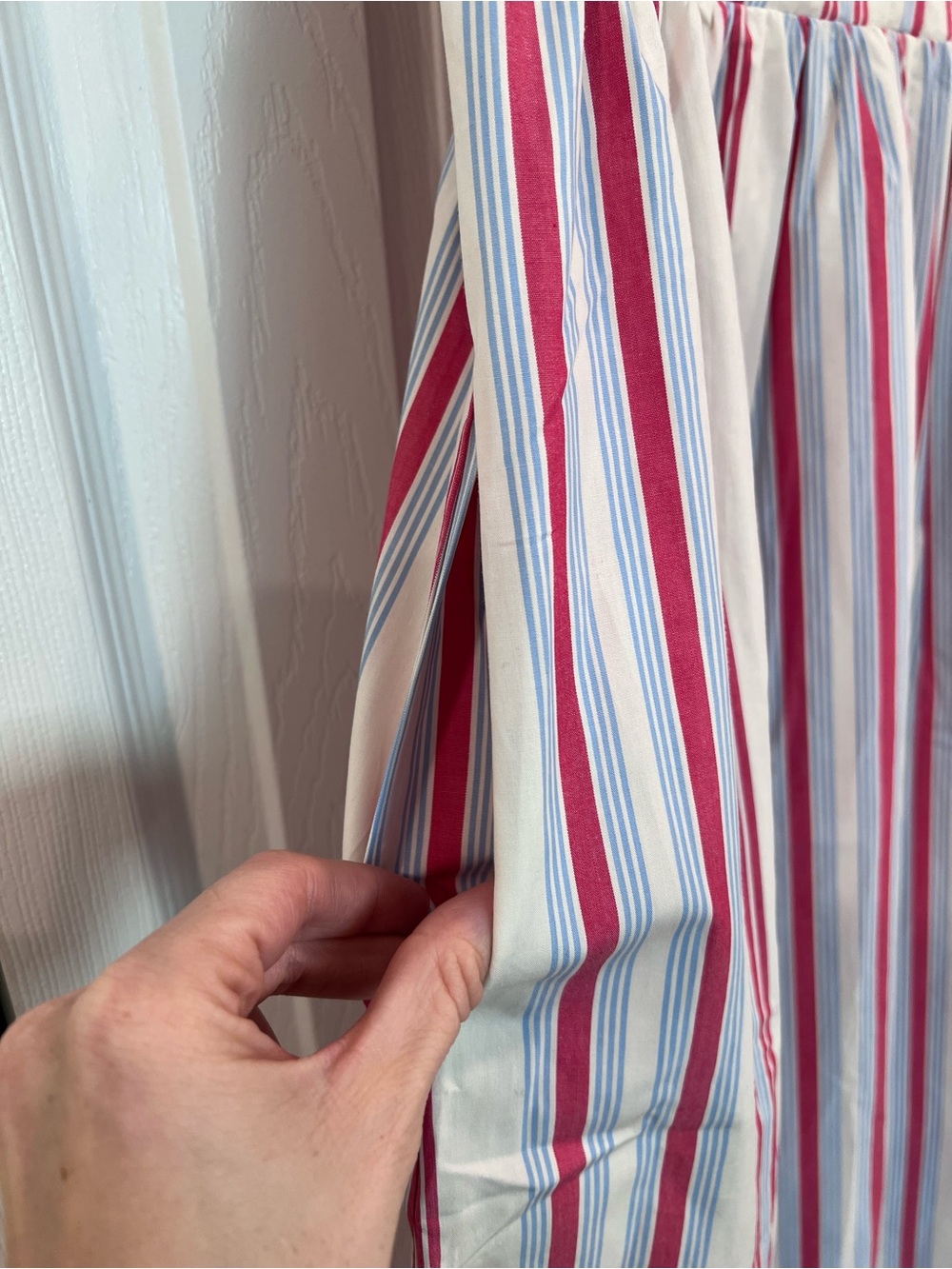 Weekend Sale!! Caroline Constas ๐ค Ruffle Collar Striped Cotton Dress - Picture 6 of 7